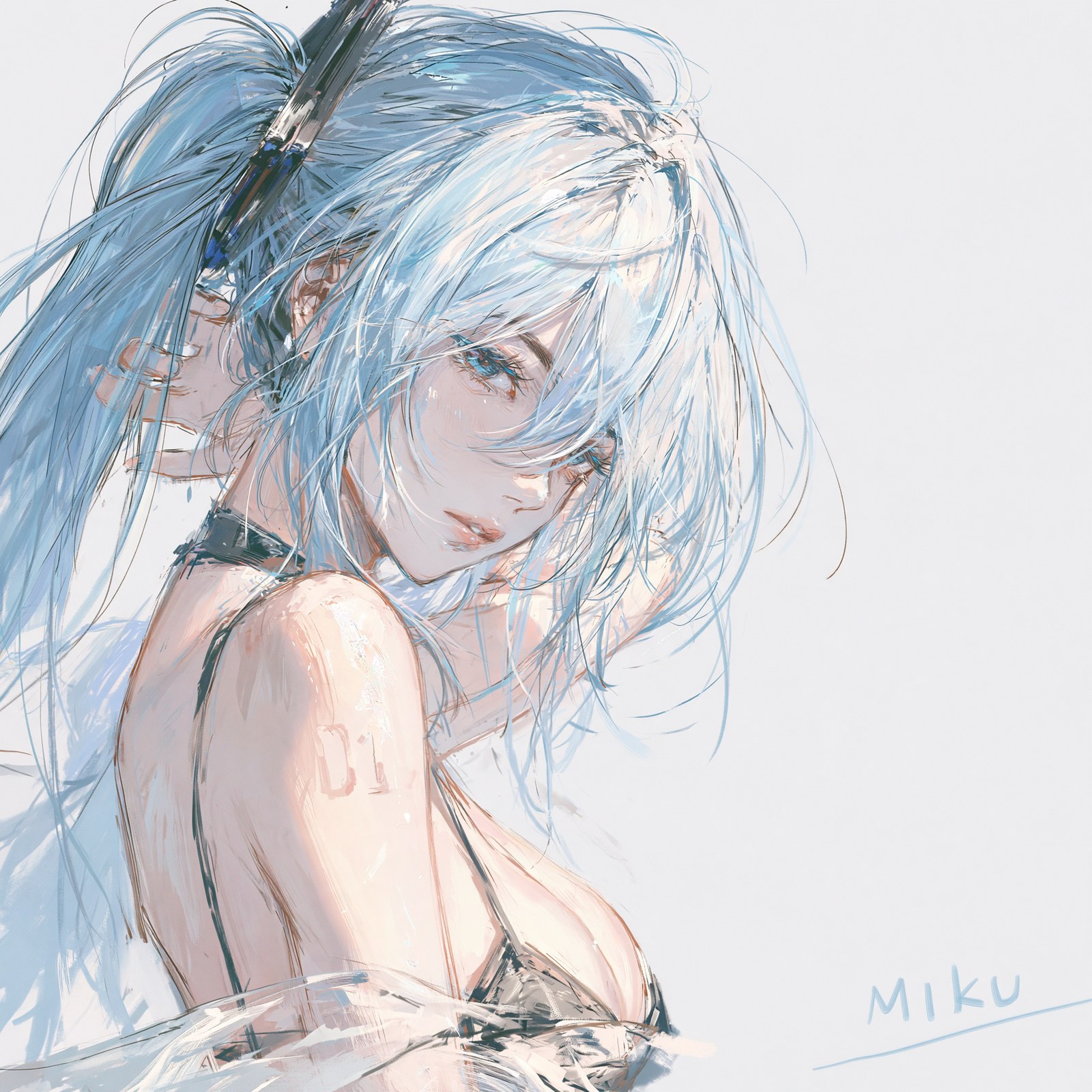 MIKU · 黑吊带清冷